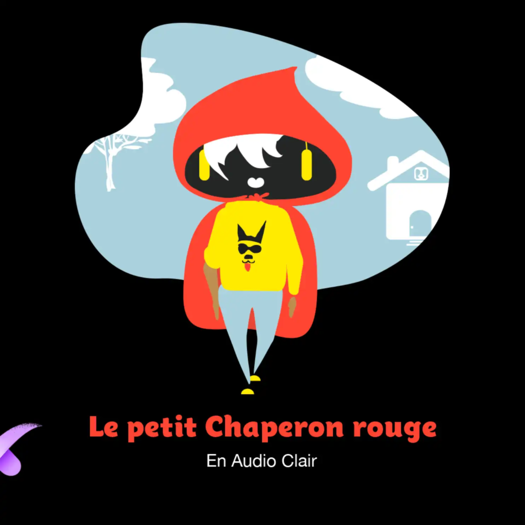 Le petit chaperon rouge fond noir